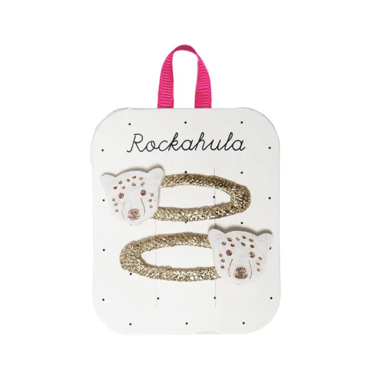Pinces léopard Lily - 50% de réduction - Rockahula - échantillons - Accessoire enfant