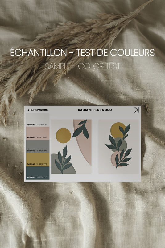 RADIANT FLORA DUO (2 Oeuvres sur toile étirée) - Sapiens futés