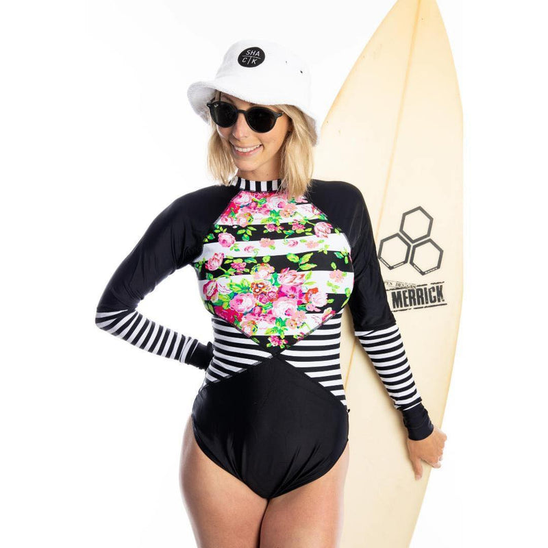 Chargez l&#39;image dans la visionneuse de la galerie, Rashguard Une Pièce Pour Femme
