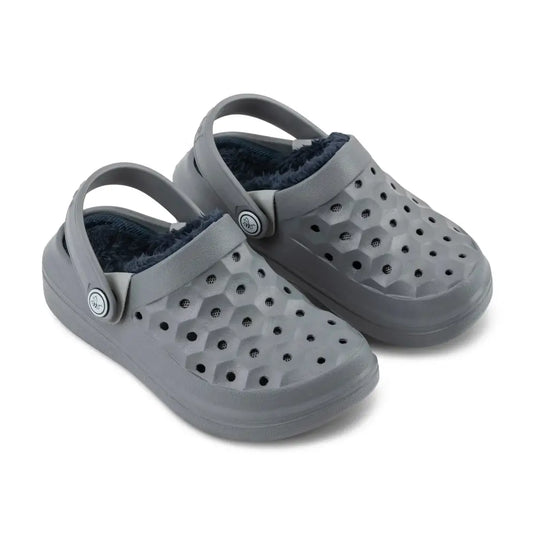Clog doublé Varsity pour enfants - Charbon/Vrai Marine - Clog