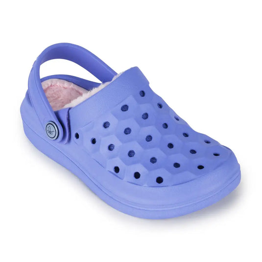 Clog universitaire doublé pour enfants - Bleu iris/rose pastel - Blue Iris/Pastel Pink / C6 - Clog