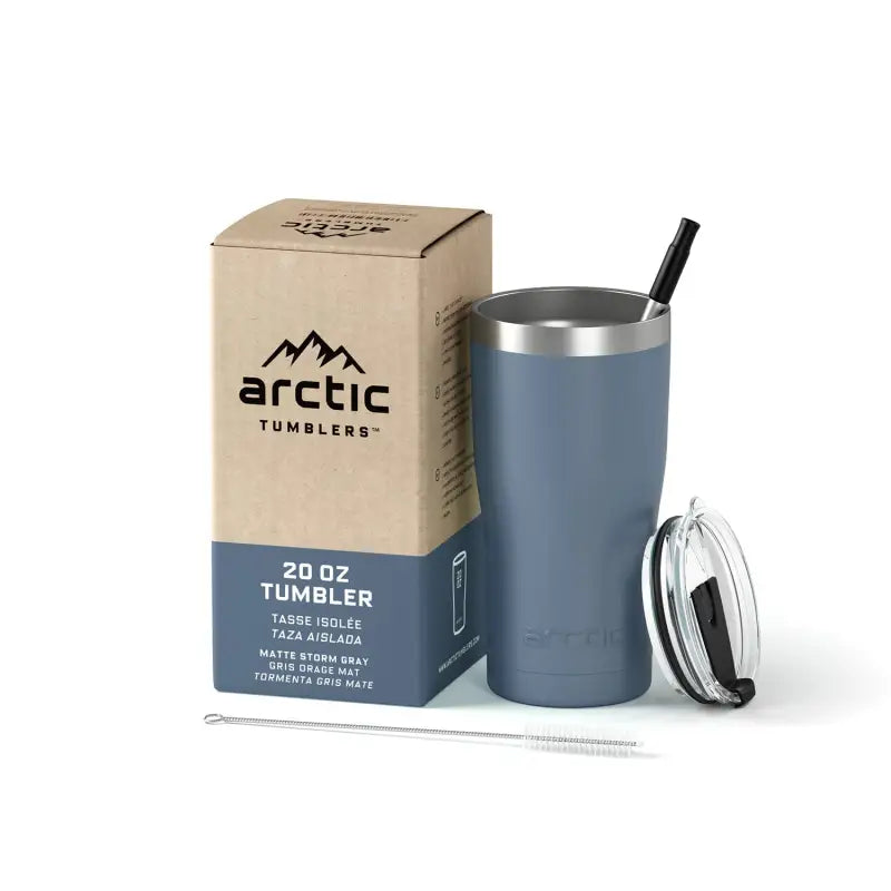 Load image into Gallery viewer, Tumbler Gris Orageux - 20oz-591mL - Tasse isolée
