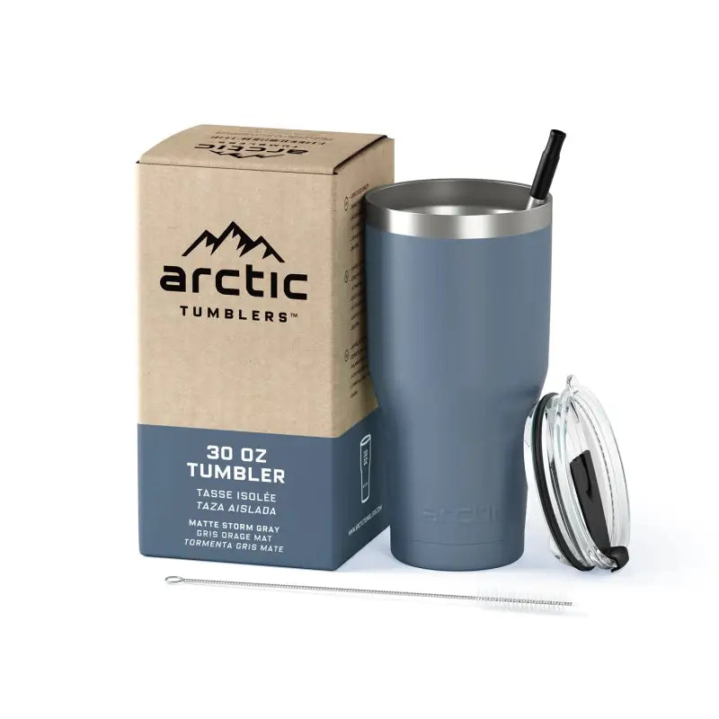 Load image into Gallery viewer, Tumbler Gris Orageux - 30oz-887mL - Tasse isolée
