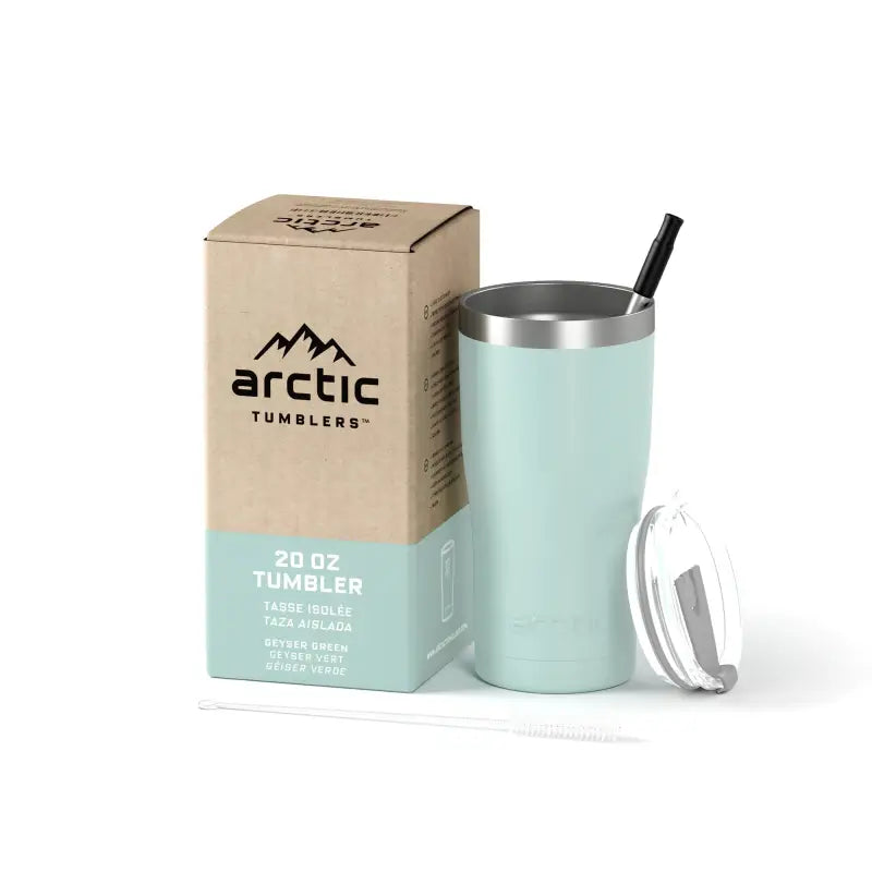 Chargez l&#39;image dans la visionneuse de la galerie, Tumbler Vert Geyser - 30% de réduction - Arctic Tumblers - Tasse isolée
