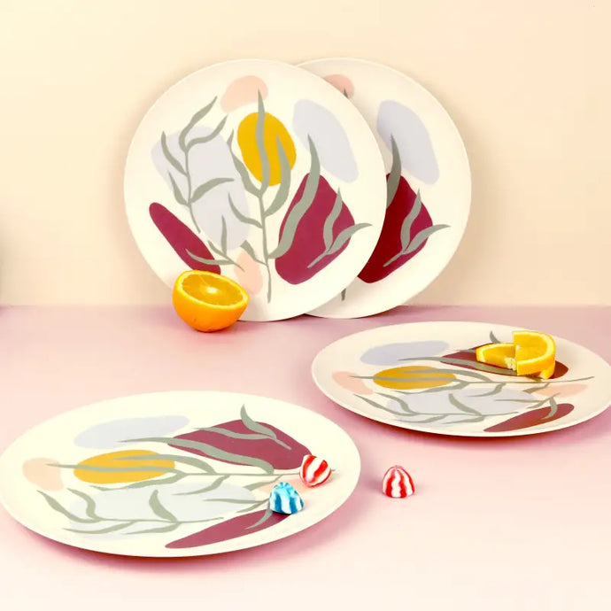 4 assiettes de bambou - Nid - 50% de réduction - Baltic Club - Cuisine