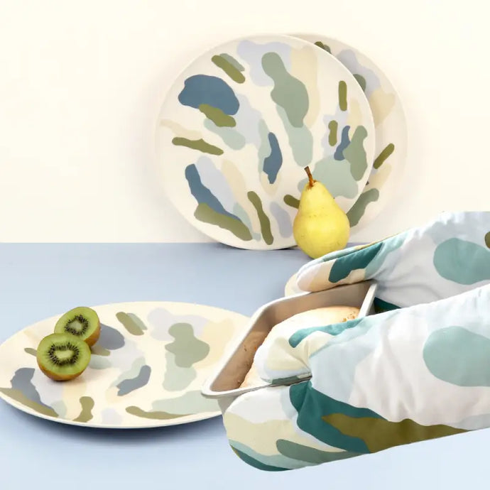 Ensemble assiettes bambou et mitaines de four - Mousse - 55% de réduction - Baltic Club - Cuisine