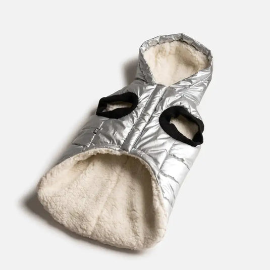 Manteau brillant argent pour chien - 50% de réduction - Boutique Animo - Manteau pour chien
