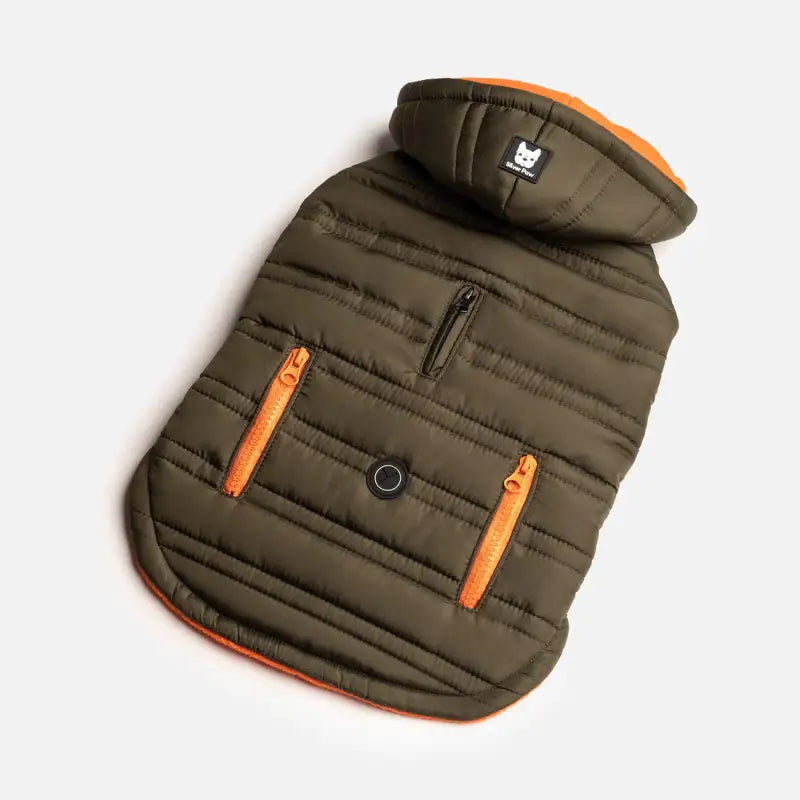 Chargez l&#39;image dans la visionneuse de la galerie, Manteau Khaki pour chien - Boutique Animo - Manteau pour chien
