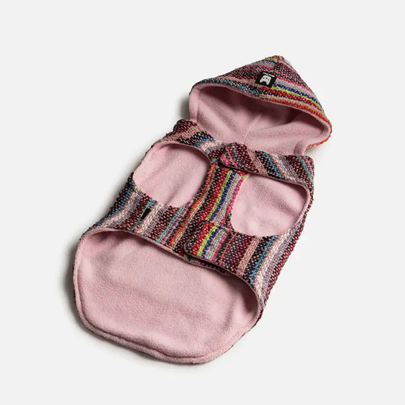 Chargez l&#39;image dans la visionneuse de la galerie, Poncho baja rose pour chien - Boutique Animo - Manteau pour chien
