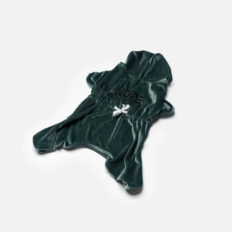 Chargez l&#39;image dans la visionneuse de la galerie, Pyjamas velour vert pour chien - Boutique Animo - Pyjamas pour chien
