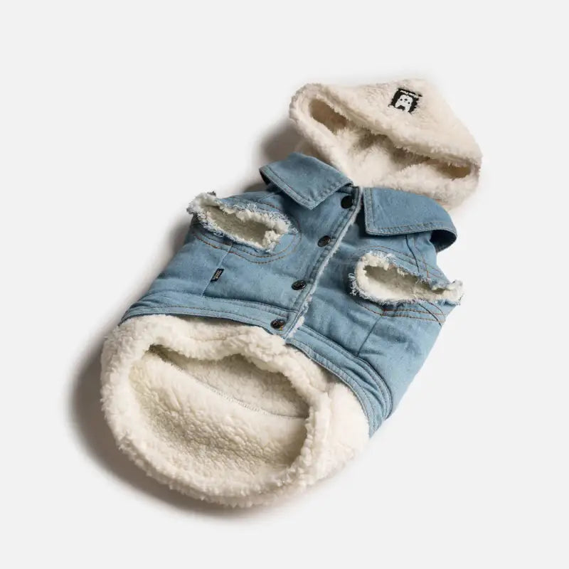 Load image into Gallery viewer, Veste en jean pour chien - Boutique Animo - Manteau pour chien
