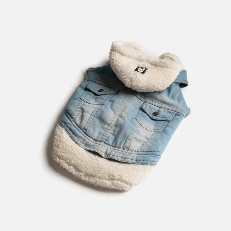 Load image into Gallery viewer, Veste en jean pour chien - Boutique Animo - Manteau pour chien
