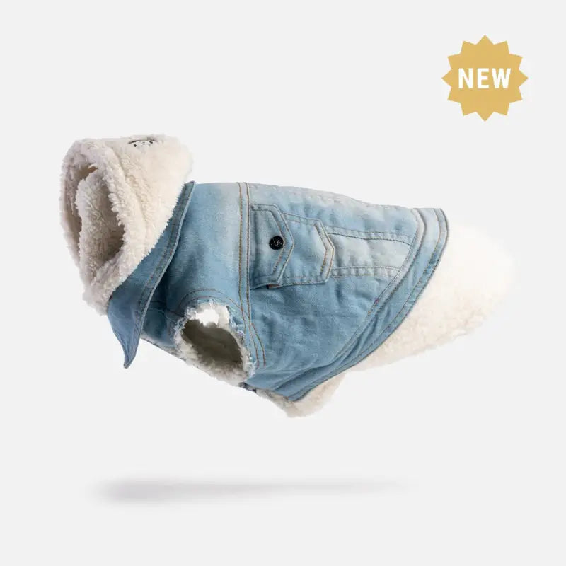 Load image into Gallery viewer, Veste en jean pour chien - 50% de réduction - Boutique Animo - Manteau pour chien

