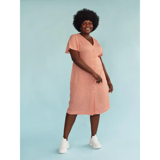 robe taille plus boutonnée pour femmes