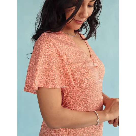 Women's long Buttoned dress