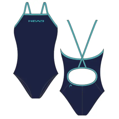 HEAD - Maillot natation Femme - Navy - 60% de réduction - HEAD - Maillot de bain