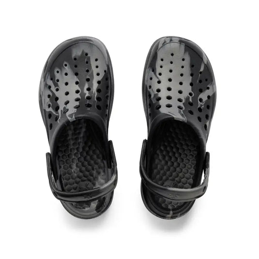 Active Clog Adultes - Graphique Noir/Charbon Marbré - Joybees - Chaussure