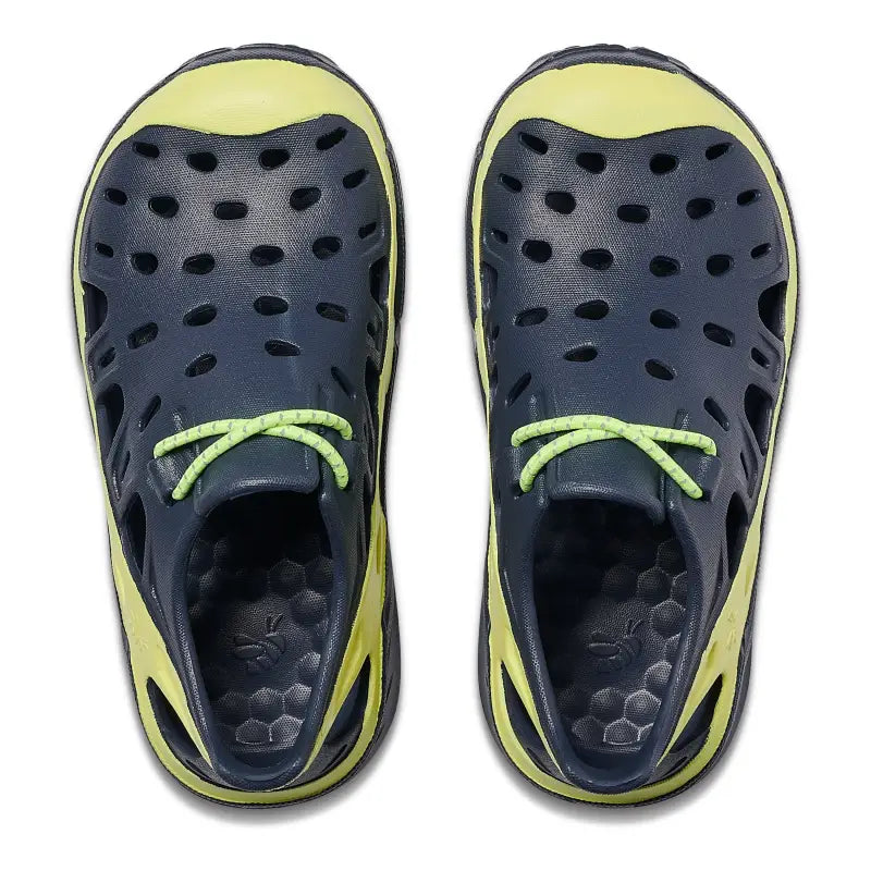 Chargez l&#39;image dans la visionneuse de la galerie, Chaussure de trekking enfant - Block True Navy / Safety Yellow - Joybees - Chaussure
