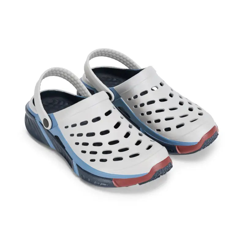 Chargez l&#39;image dans la visionneuse de la galerie, Clog de Trekking Adultes - Block Gris Clair/True Navy - Joybees - Chaussure
