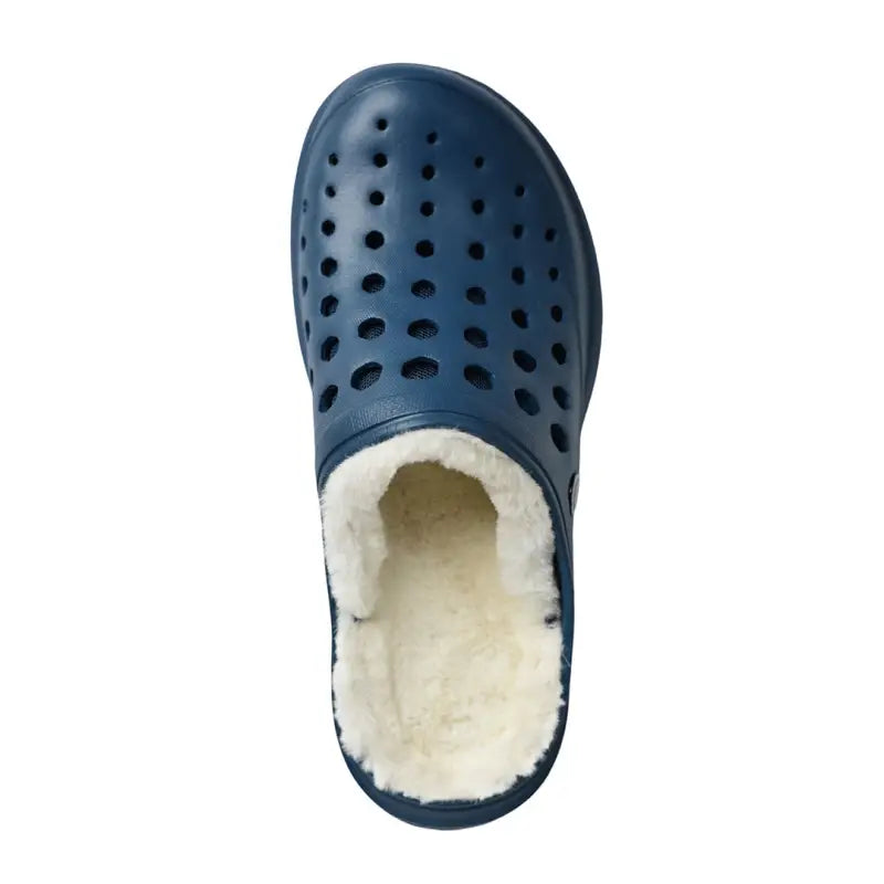 Chargez l&#39;image dans la visionneuse de la galerie, Clog doublé confortable - Marine/Naturel - Joybees - Chaussure
