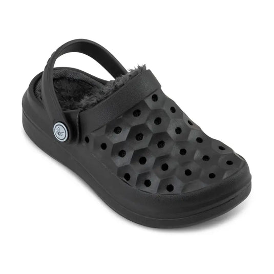 Clog doublé Varsity pour enfants - Noir/Charbon - 45% de réduction - Joybees - Chaussure