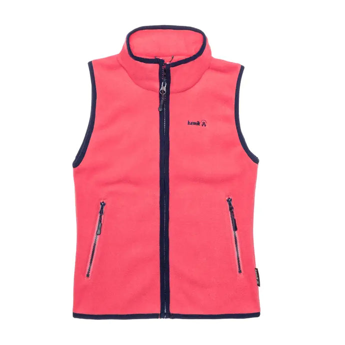 Veste sans manche en polar Dawn - couleur Coral/Navy - 60% de réduction - Kamik - échantillon - Manteau léger