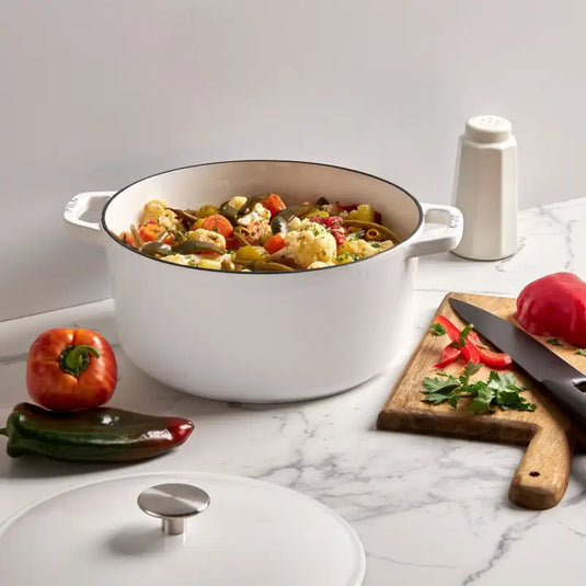 Cocotte en fonte émaillée de 5,2 Litres