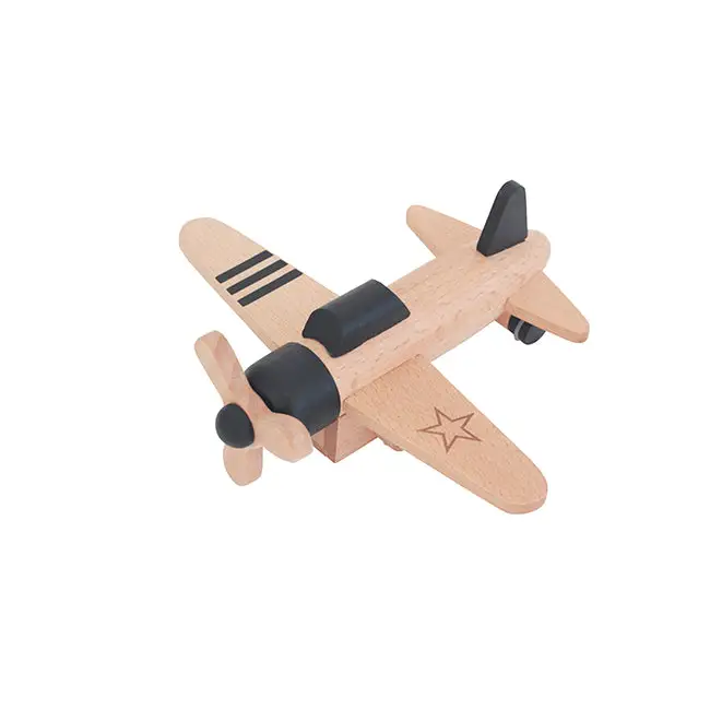 Load image into Gallery viewer, Hikoki - Avion à hélice à friction Noir - 45% de réduction - Kiko &amp; GG - Jouet
