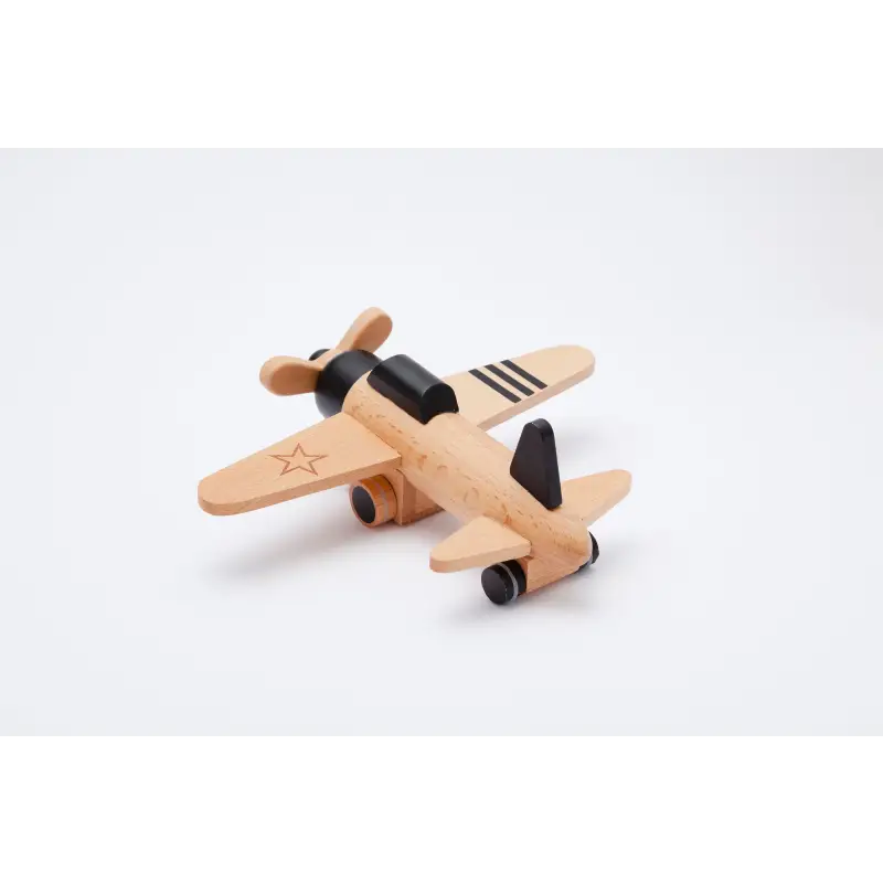 Load image into Gallery viewer, Hikoki - Avion à hélice à friction Noir - 45% de réduction - Kiko &amp; GG - Jouet
