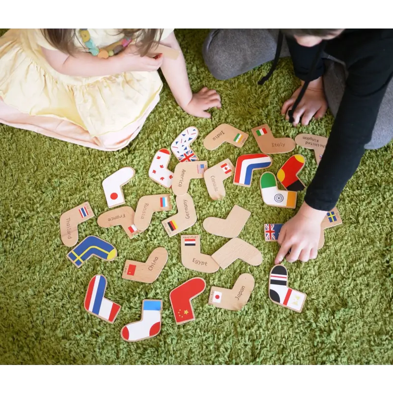 Chargez l&#39;image dans la visionneuse de la galerie, Jeu de mémoire - Drapeau du monde - 45% de réduction - Kiko &amp; GG - Jouet
