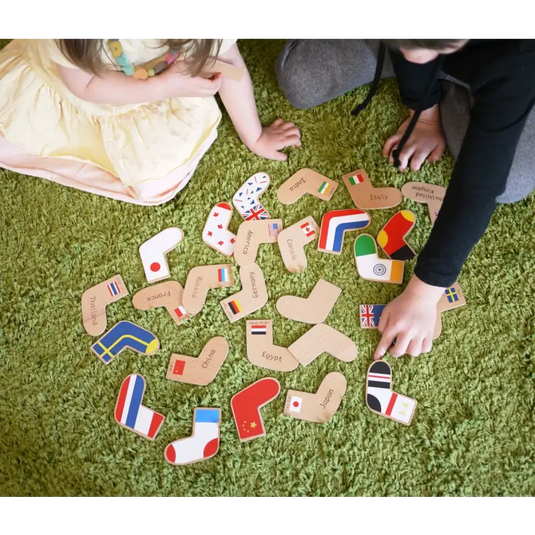 Jeu de mémoire - Drapeau du monde - 45% de réduction - Kiko & GG - Jouet