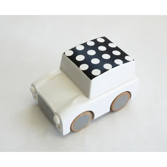 Kuruma car - Voiture à rétrofriction Points blancs - 45% de réduction - Kiko & GG - Jouet