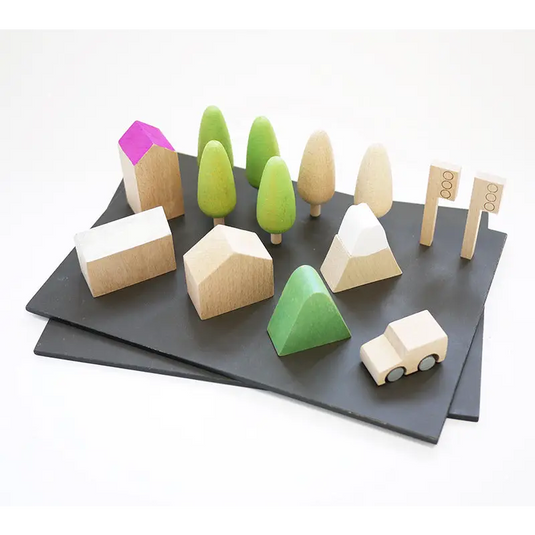 Machi - Petite ville en bois - 45% de réduction - Kiko & GG - Jouet