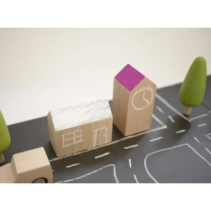 Chargez l&#39;image dans la visionneuse de la galerie, Machi - Petite ville en bois - 45% de réduction - Kiko &amp; GG - Jouet
