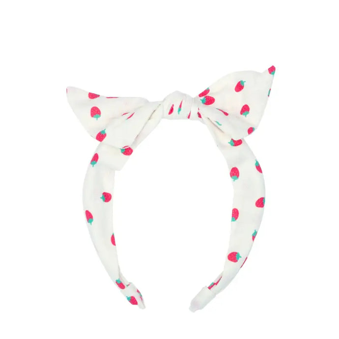 Bandeau à nouer fraise - 50% de réduction - Rockahula - échantillons - Accessoire enfant