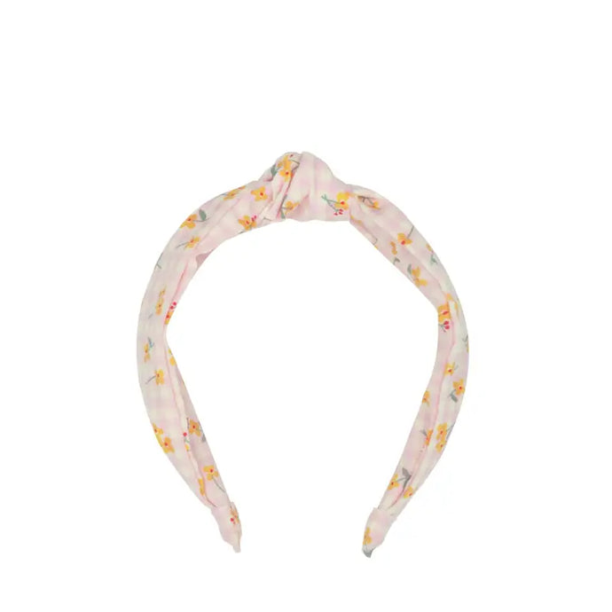Bandeau noué bouton d’or vichy - 50% de réduction - Rockahula - échantillons - Accessoire enfant