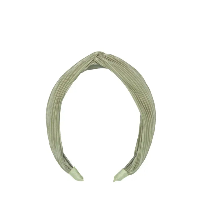 Bandeau torsadé plissé sauge - 50% de réduction - Rockahula - échantillons - Accessoire enfant