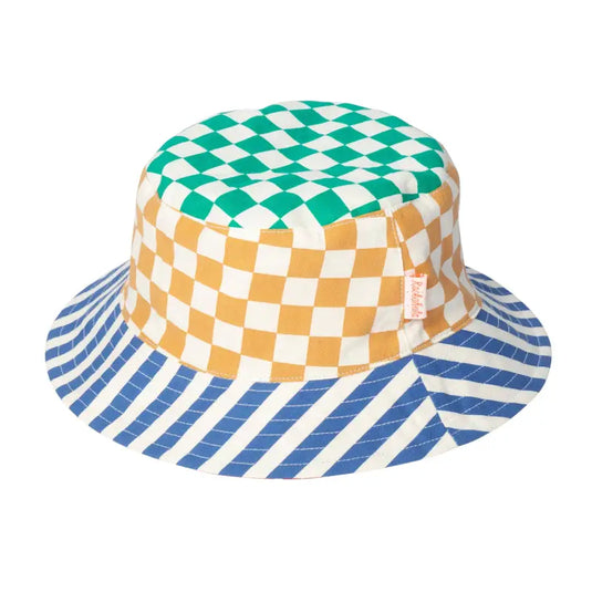 Bob réversible à carreaux de course rétro - 50% de réduction - Rockahula - échantillons - Accessoire enfant