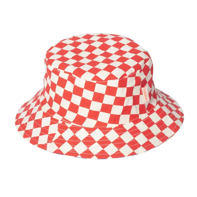 Bob réversible à carreaux de course rétro - 50% de réduction - Rockahula - échantillons - Accessoire enfant