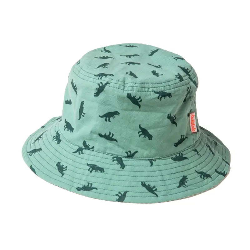 Chargez l&#39;image dans la visionneuse de la galerie, Chapeau bob réversible T-rex - 50% de réduction - Rockahula - échantillons - Accessoire enfant
