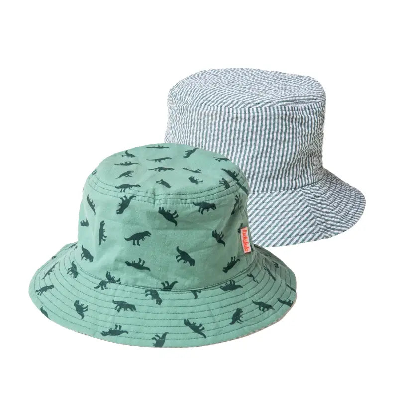 Chargez l&#39;image dans la visionneuse de la galerie, Chapeau bob réversible T-rex - 50% de réduction - Rockahula - échantillons - Accessoire enfant
