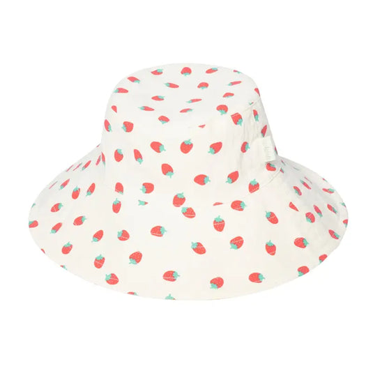Chapeau de soleil réversible aux fraises - 50% de réduction - Rockahula - échantillons - Accessoire enfant