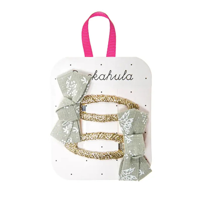 Clips à nœud torsadé en brin floral - 50% de réduction - Rockahula - échantillons - Accessoire enfant