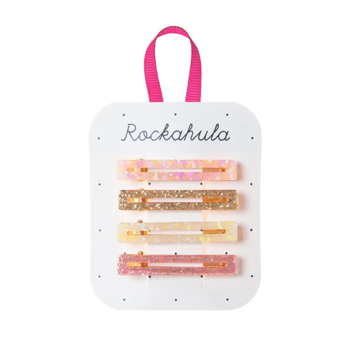 Clips de barre acrylique confettis - 50% de réduction - Rockahula - échantillons - Accessoire enfant