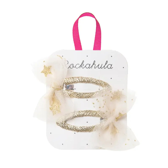 Clips nœud en tulle clair de lune - 50% de réduction - Rockahula - échantillons - Accessoire enfant