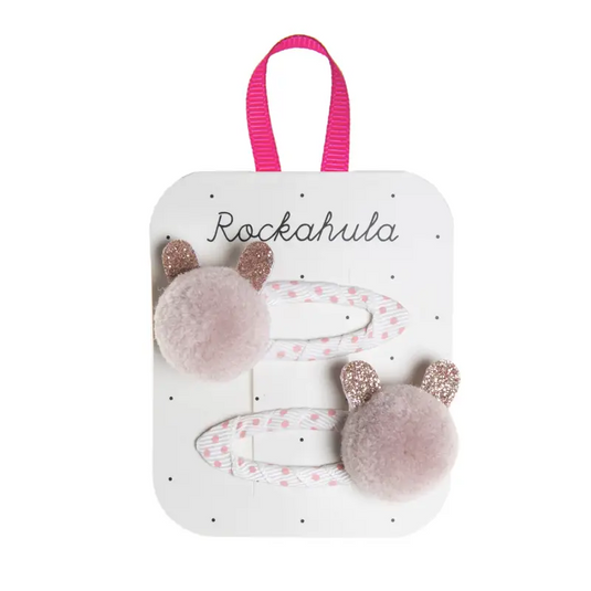 Clips pompons lapin - 50% de réduction - Rockahula - échantillons - Accessoire enfant