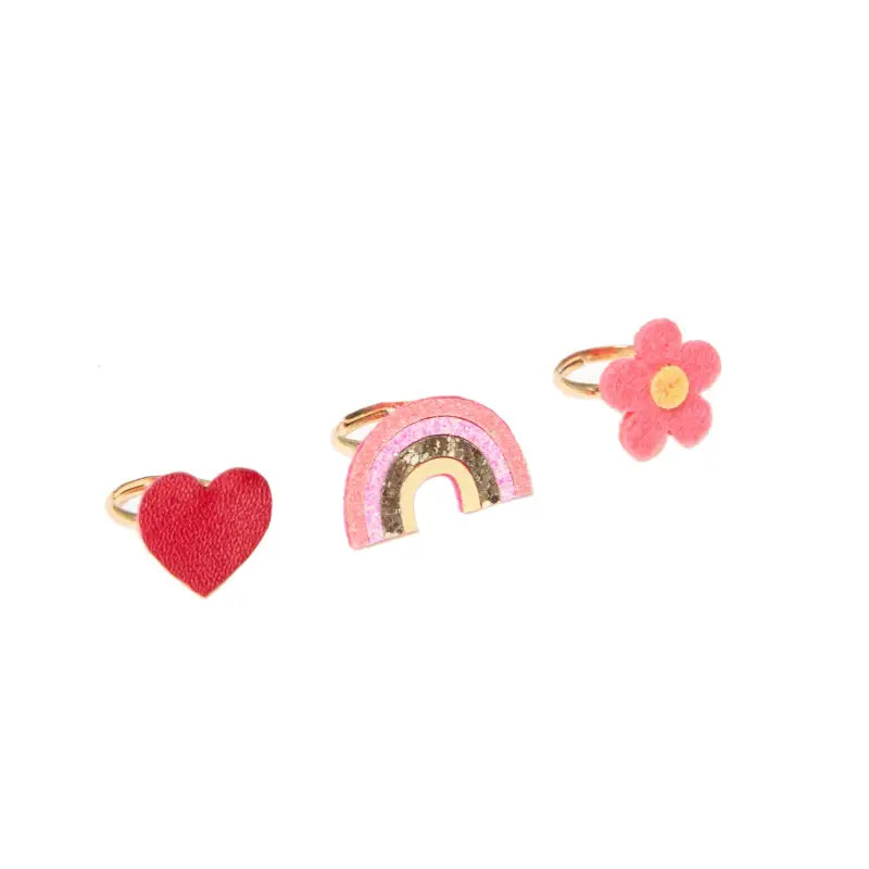 Load image into Gallery viewer, Ensemble de bagues arc-en-ciel hippie - 50% de réduction - Rockahula - échantillons - Accessoire enfant
