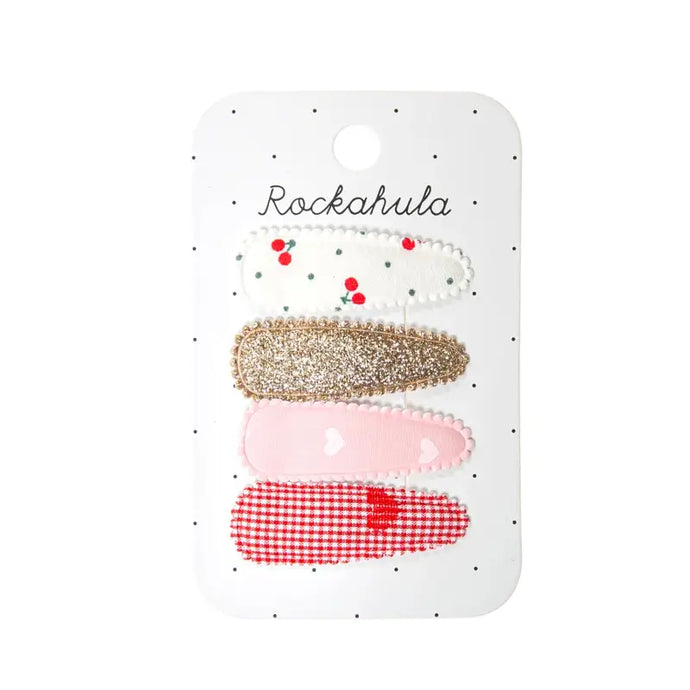 Ensemble de pinces à tissu cerise douce - 50% de réduction - Rockahula - échantillons - Accessoire enfant