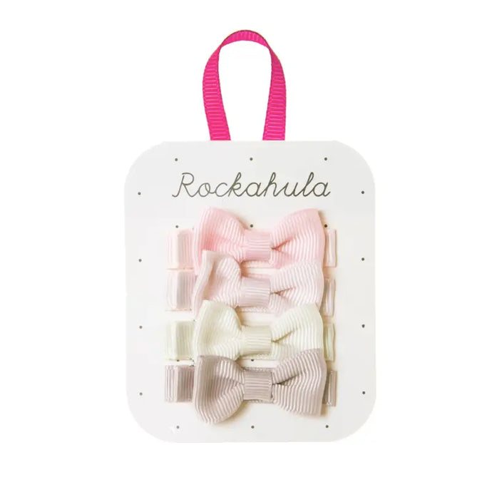 Mini pinces à nœud en gros-grain Moonlight - 50% de réduction - Rockahula - échantillons - Accessoire enfant