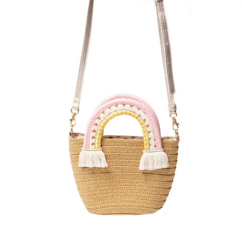 Load image into Gallery viewer, Panier à anses arc-en-ciel - 50% de réduction - Rockahula - échantillons - Accessoire enfant
